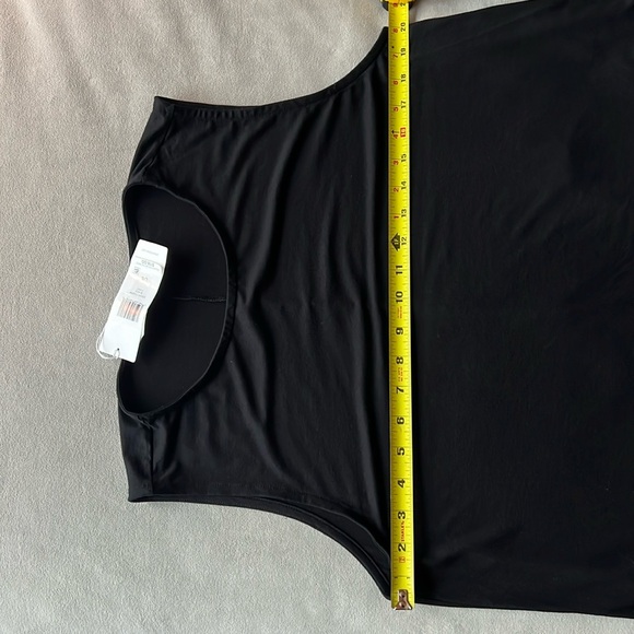 New Eileen Fisher Side Slit Jersey Sleeveless Tunic in Black Size Large - Picture 7 of 7